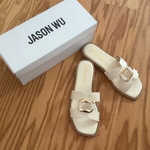 Jason Wu Cream Women's Slide Sandals